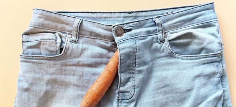 mrkva symbolizuje penis zväčšený o sódu
